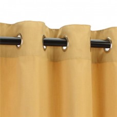 Hammock Source CUR108WHGRSN 50 x 108 in. Sunbrella Outdoor Curtain with Nickel Plated Grommets&#44; Wheat   